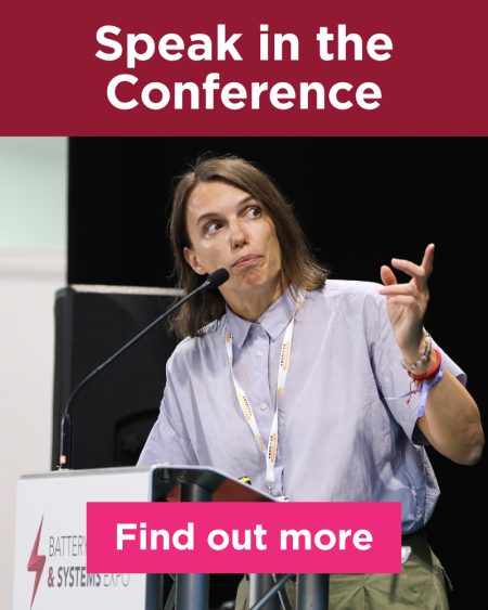 Speak in the Battery Cells & Systems Expo Conference